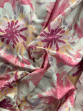 5 print pink splash floral design