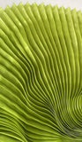 Pleated liquid organza