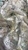 Due floral guipere lace