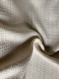 Plain cream metallic tweed