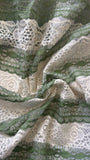 Two coloured embroidered lace