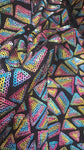 Triangle sequin velvet lace