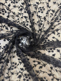 Sequin creeping plant lace