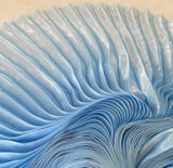 Pleated liquid organza