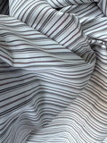Striped soft polyester