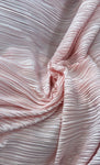 Pleated pleated satin