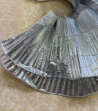 5 inch Pleated organza applique
