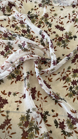 Little floral stoned chiffon