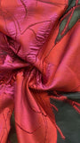 Big floral organza brocade