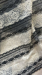 Two coloured embroidered lace