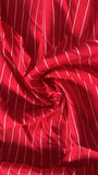 Striped cotton chiffon