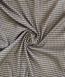 Black and white gingham suiting
