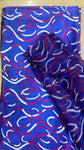 Swirly Ankara silk and chiffon set