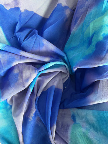 Shades of blue dye mesh – ntomapa