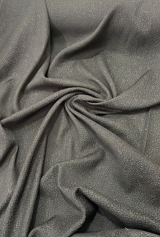 Black textured crepe chiffon