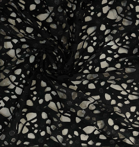 Black big web cord lace