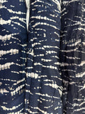 5 print blue and white skeleton design