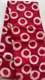 O Tie and dye African print cotton