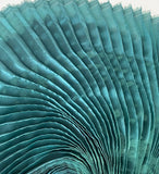 Pleated liquid organza