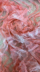 Ruffle dyed tulle