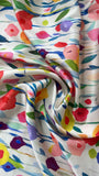 Multicolored tulip Italian silk