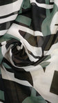 Abstract silk chiffon