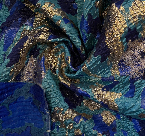 Abstract splash metallic brocadea