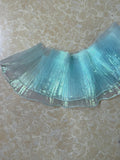 5 inch Pleated organza applique