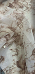 Brown shimmer rose organza