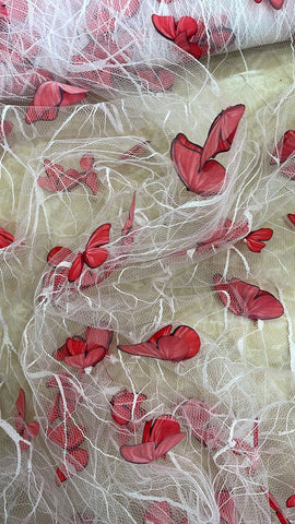 3D butterfly tulle