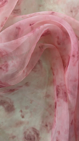Pink rose organza