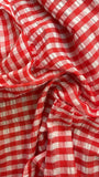 Bubble gingham cotton chiffon