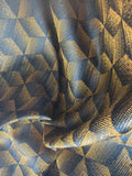 Diamond shape metallic brocade