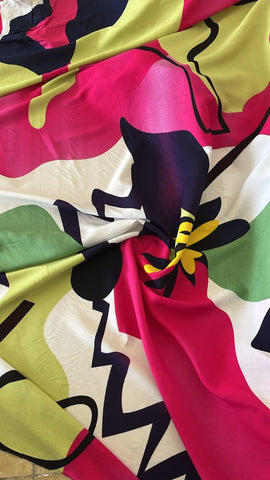 Abstract floral rayon