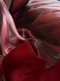 Liquid shimmer organza brocade