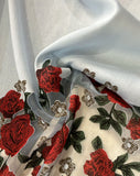 Rose borders burnout  linen
