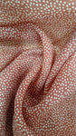 Red and white polka cotton chiffon