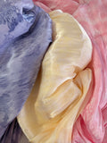 Ntomapa 4 yards tie and dye silky metallic organdy