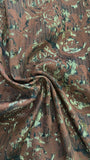 Striped sequin floral brocade