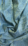 Two tone crinkle metallic silky tafetta
