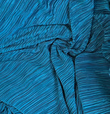 Pleated pleated satin