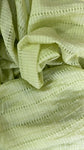 Basket weave lined silky chiffon