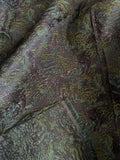 Abstract leopard print metallic brocade (available in 2 colours)
