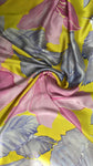 Big floral and leaf Italian  silk