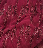 Sequin pleated mesh