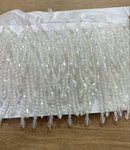 Crystal beaded fringe