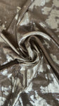 Abstract gold metallic velvet satin