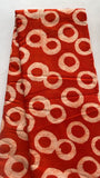 O Tie and dye African print cotton