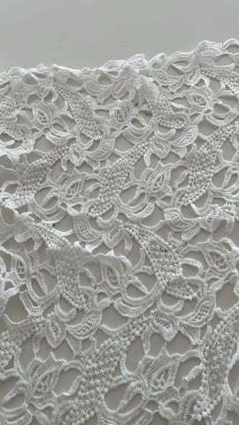Abstract floral crochet lace