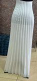Assymetric pleated melange shimmer